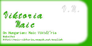 viktoria maic business card